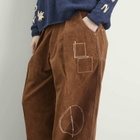 Story mfg. Women's Lush Pants in Brown Zig Zag