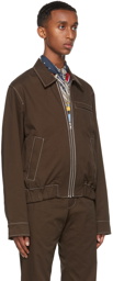 Phipps Brown Cotton Canvas Dad Jacket