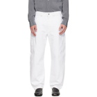 LEMAIRE White Twisted Workwear Jeans