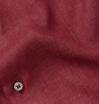 Brioni - Mélange Linen Shirt - Red