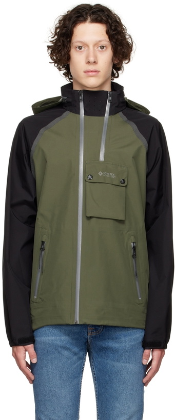 Photo: Belstaff Black & Khaki Twin Track Jacket