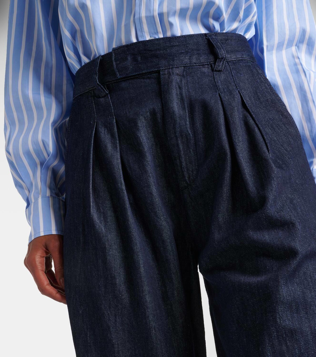 The Frankie Shop Nolan high-rise wide-leg jeans