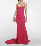 Giuseppe di Morabito Strapless crêpe gown