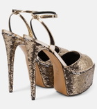 Alexandre Vauthier Sequined platform sandals