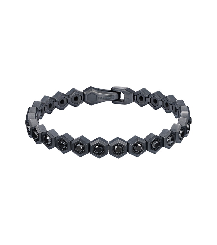 Photo: David Yurman Hex black titanium bracelet with black diamonds