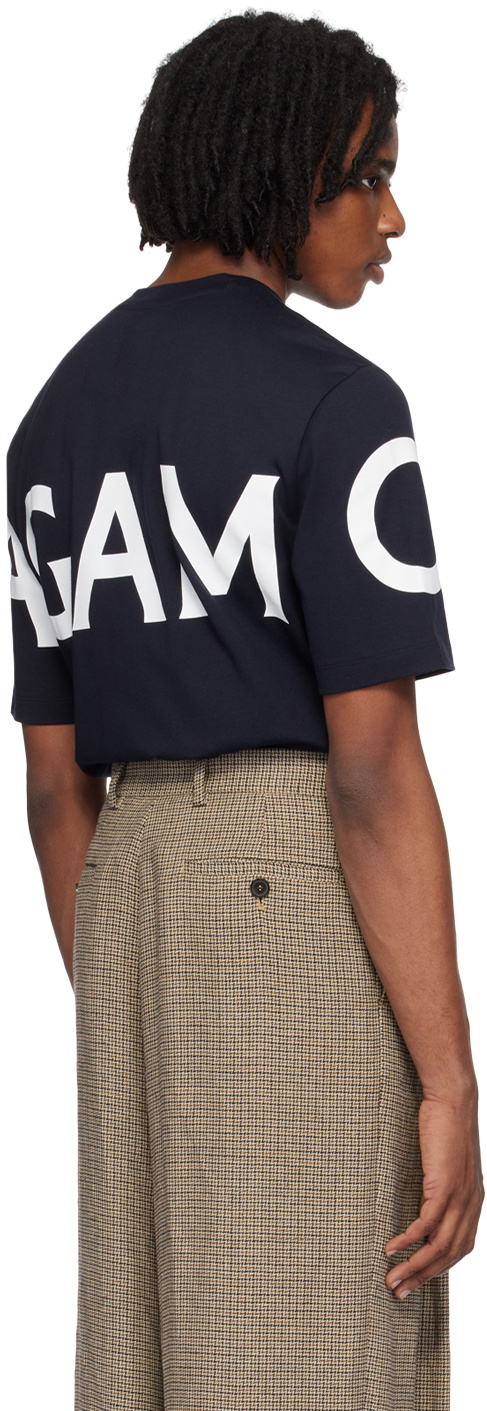 Ferragamo Navy Printed T-Shirt