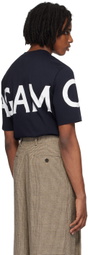 Ferragamo Navy Printed T-Shirt