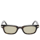 CHIMI Noct Sunglasses in Deep Tortoise/Sage Green 