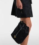 Prada Re-Nylon leather-trimmed bucket bag