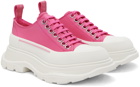 Alexander McQueen Pink Tread Slick Sneakers