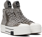 Rick Owens DRKSHDW Gray Converse Edition DBL Drkstar Sneakers