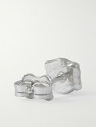 Pearls Before Swine - Silver Diamond Earring