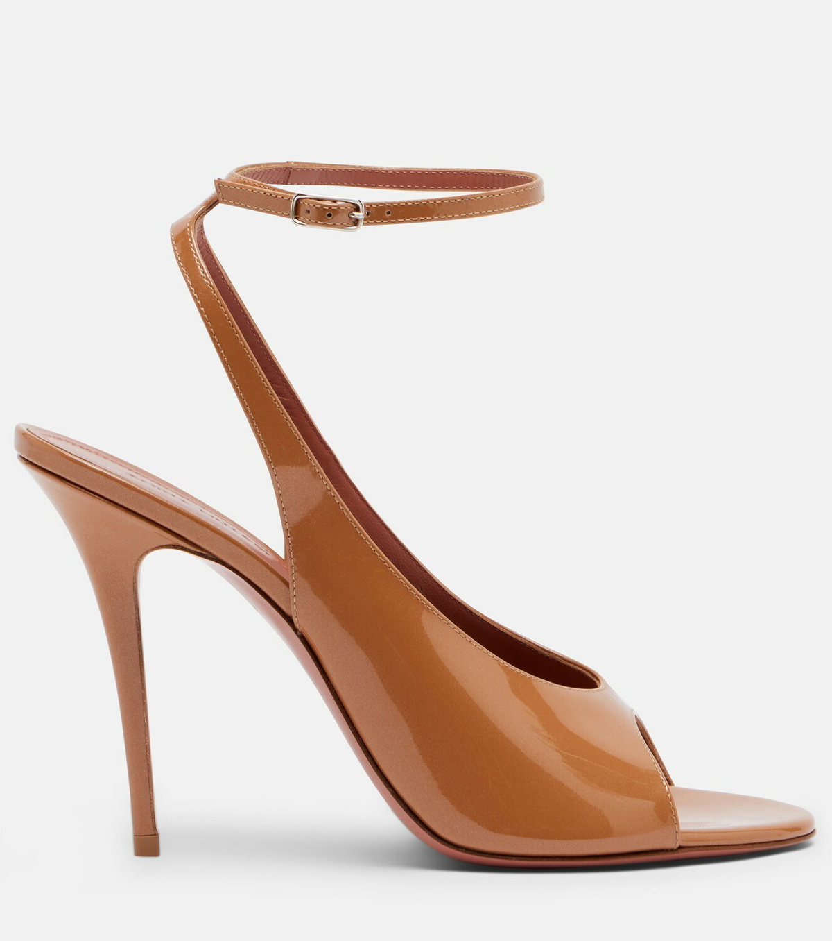 Amina Muaddi Anok patent leather slingback sandals