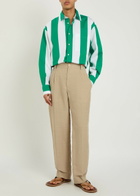 Jacquemus La Chemise Camargue Striped Cotton-poplin Shirt White