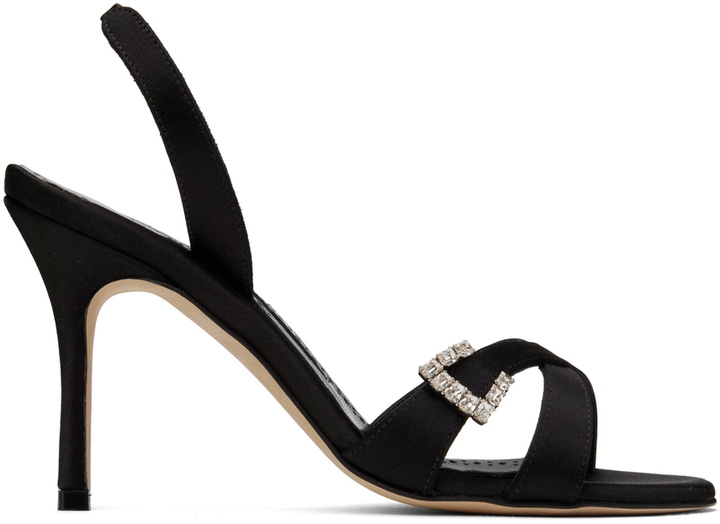 Photo: Manolo Blahnik Black Ramisli Heeled Sandals