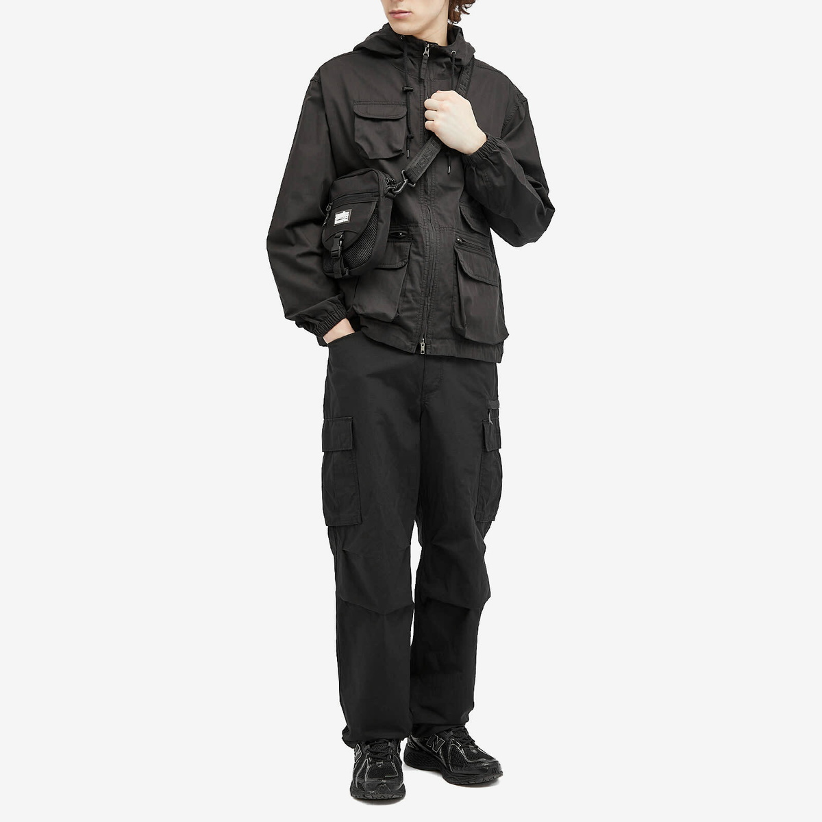 thisisneverthat Men's TNT Supplies 2 Shoulder Bag in Black