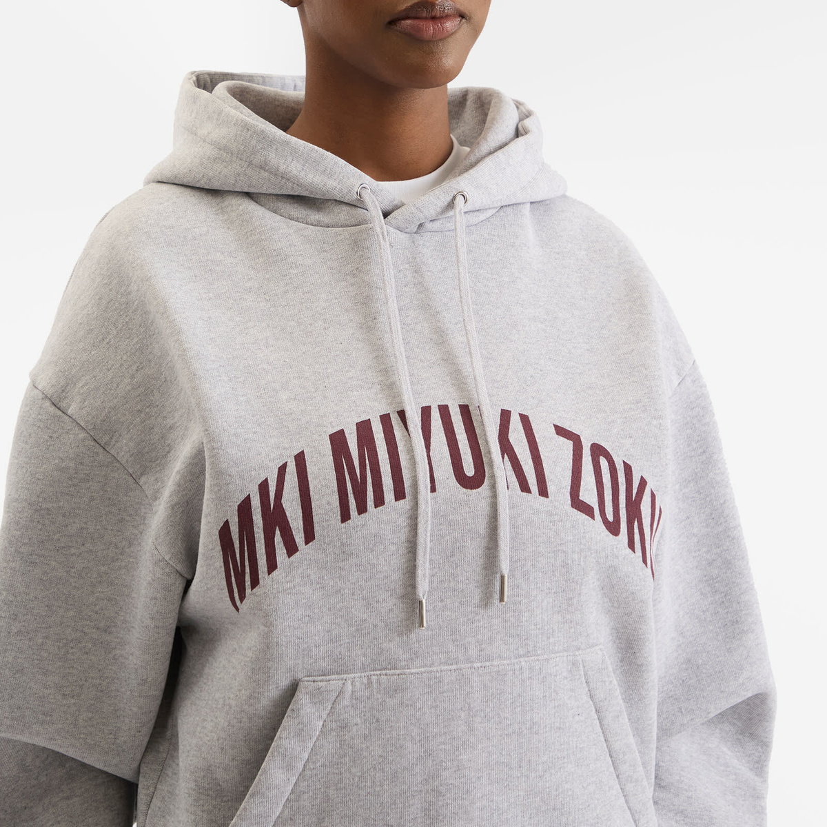 MKI Women's Arch Hoodie Presented by END. in Grey/Burgundy