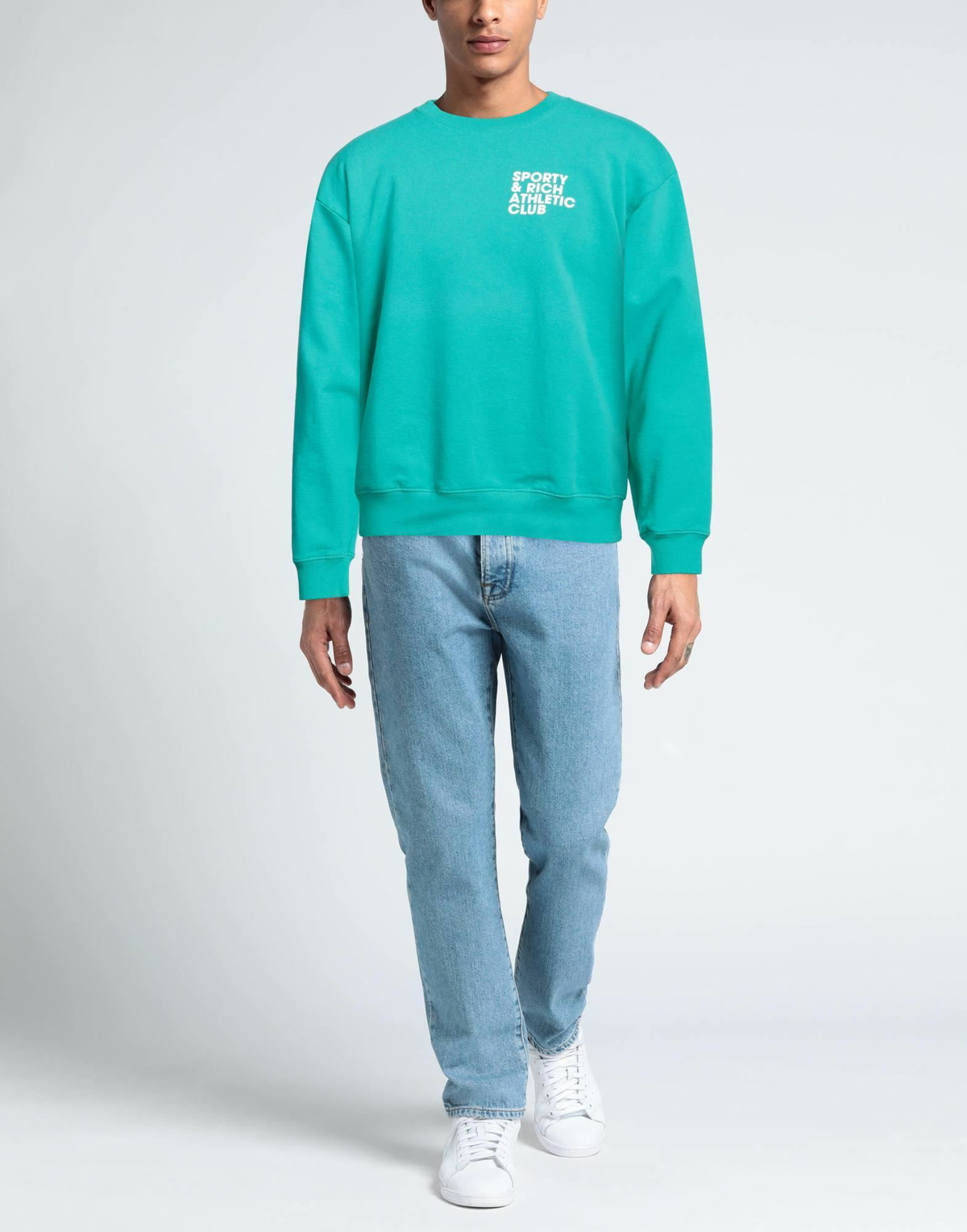 Sporty & Rich Mens Sweatshirt Turquoise