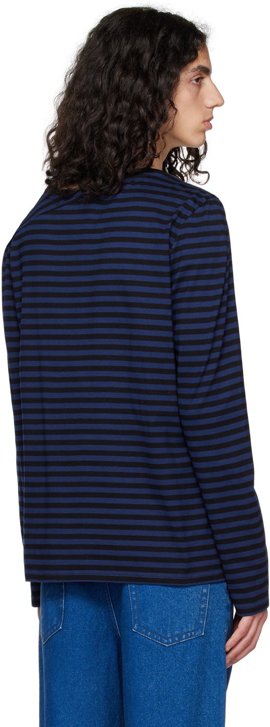 Marina Yee Black & Navy Deconstructed T-Shirt