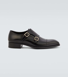 Tom Ford Elkan leather monk strap shoes