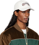 Casablanca White Gothic Logo Patch Cap