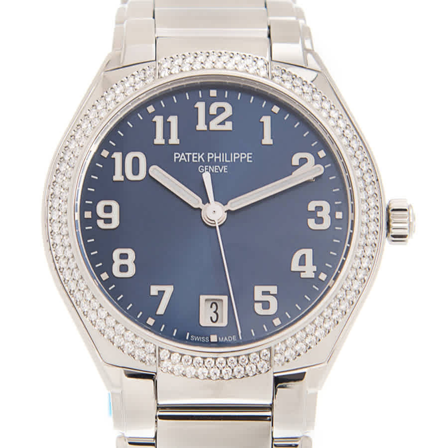 Patek Philippe Twenty 4 Automatic Blue Sunburst Dial Diamond Ladies Watch 7300/1200A-001