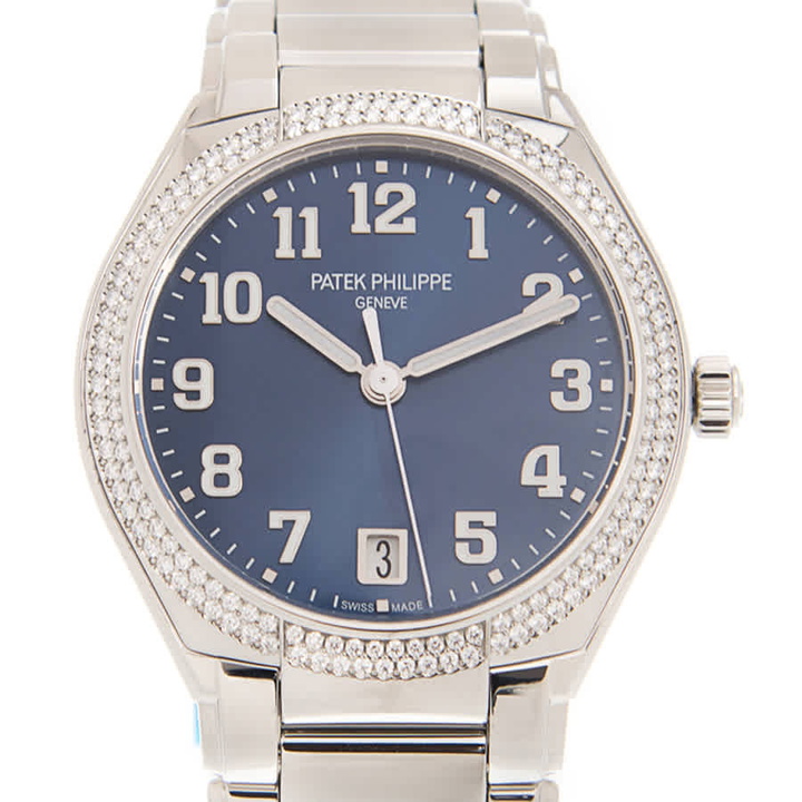 Photo: Patek Philippe Twenty 4 Automatic Blue Sunburst Dial Diamond Ladies Watch 7300/1200A-001