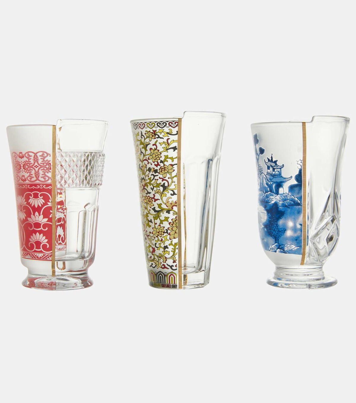 Seletti Hybrid Clarice set of 3 glasses