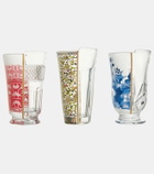 Seletti Hybrid Clarice set of 3 glasses