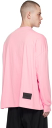 We11done Pink Printed Long Sleeve T-Shirt