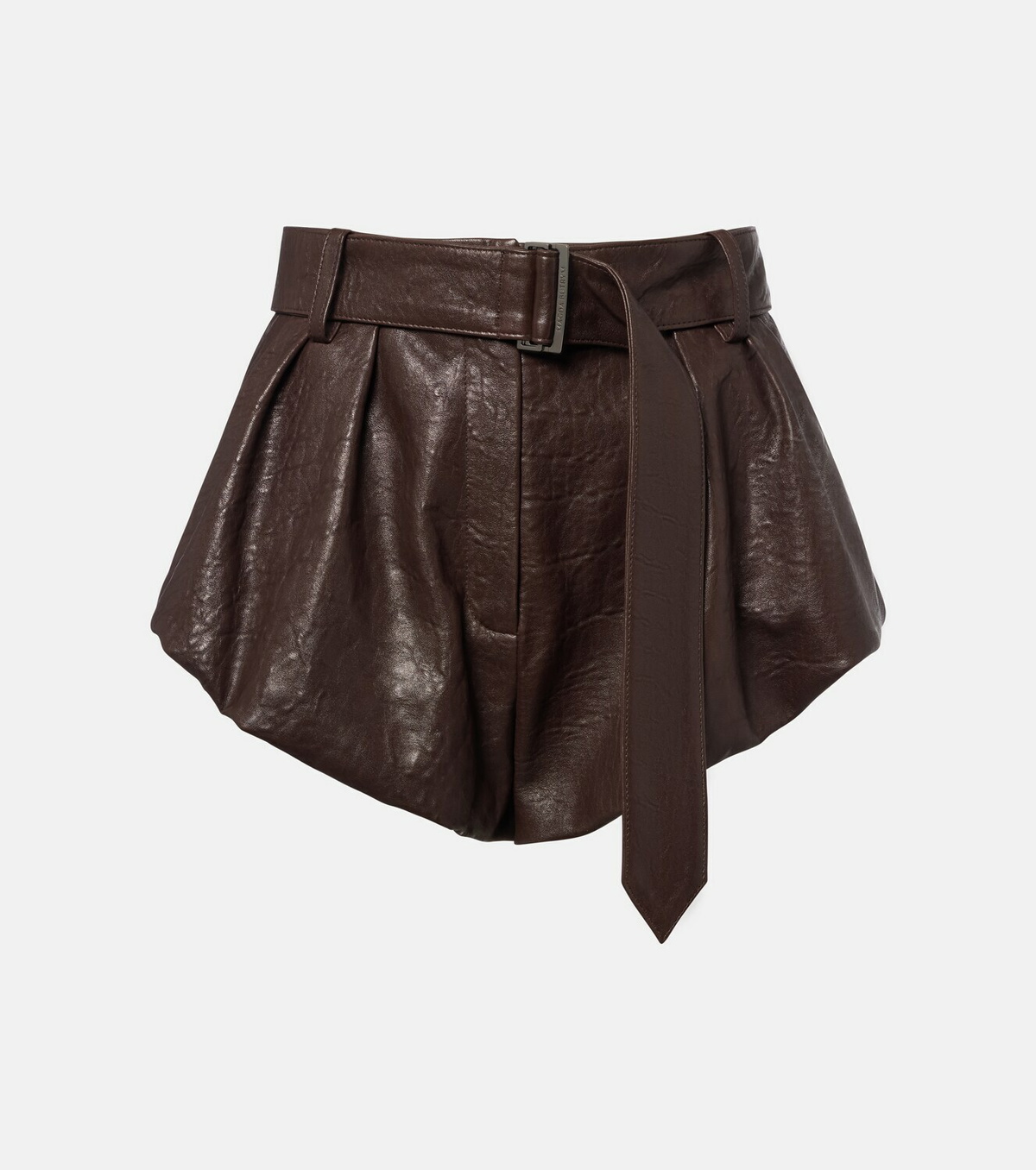 Magda Butrym Belted leather shorts