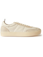 Officine Creative - Kombined Suede-Trimmed Leather Sneakers - White