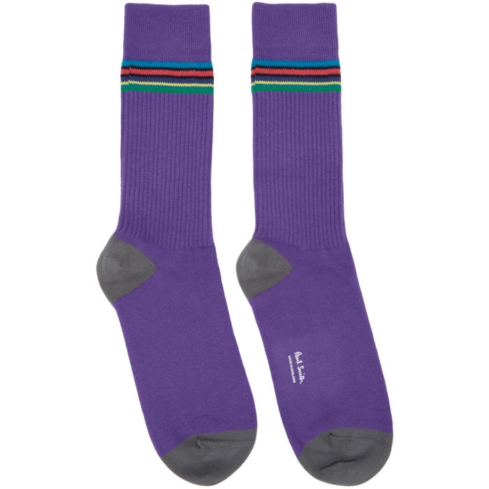Photo: Paul Smith Purple Double Rib Socks