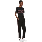 McQ Alexander McQueen Black and Pink Logo Lounge Pants