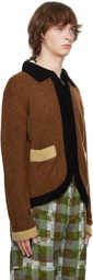 Andersson Bell Brown Zip Cardigan