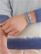 Messika - My Move White Gold, Diamond and Leather Bracelet - Blue