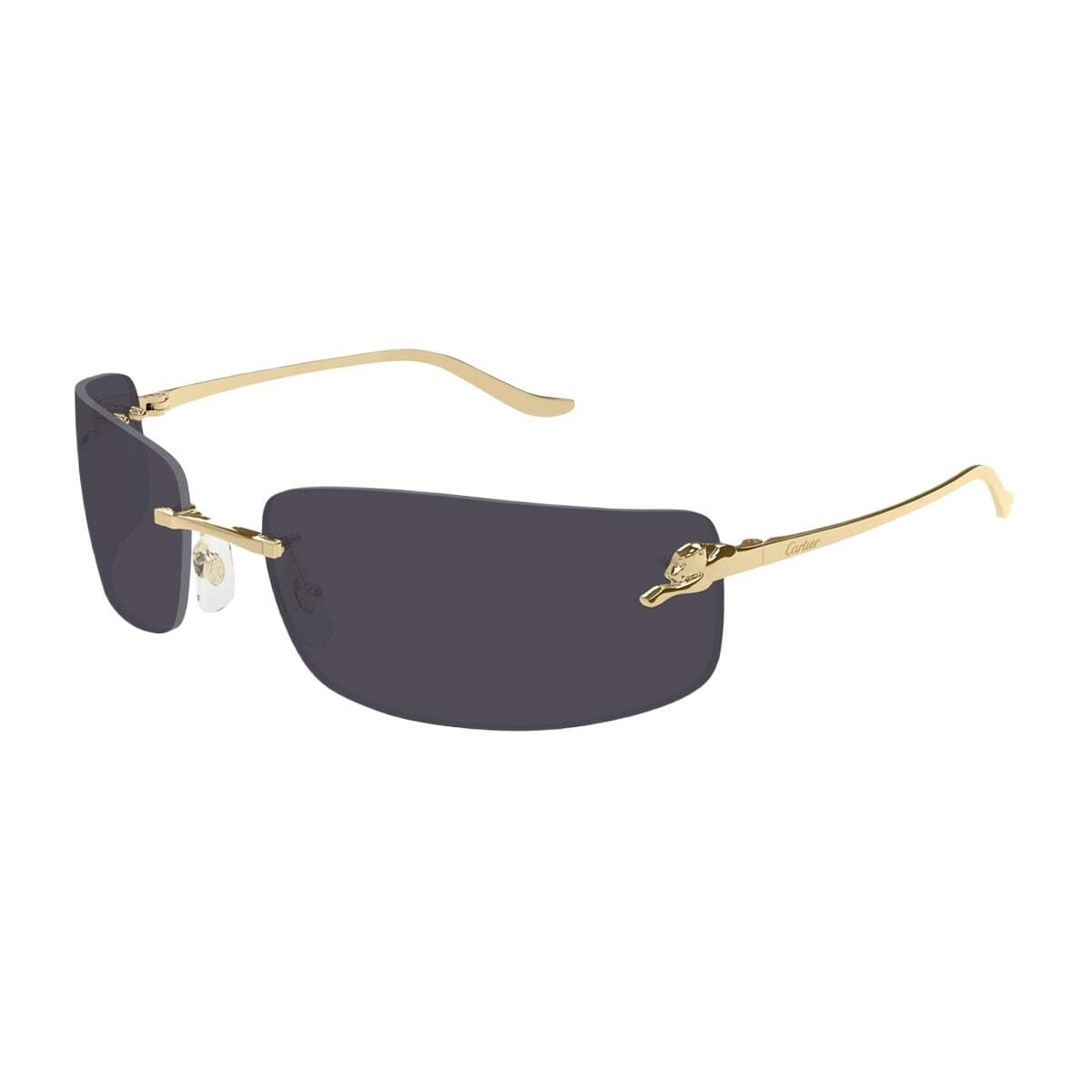 Cartier Eyewear Cartier Ct0503s Panthère De Cartier 001 Gold Grey Sunglasses