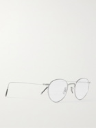 OLIVER PEOPLES - TK-1 Round-Frame Titanium Optical Glasses - Silver