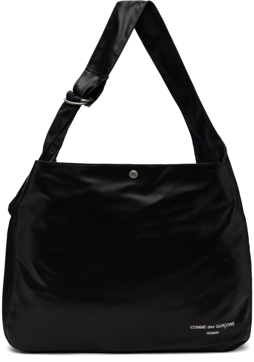 Comme des Garçons Homme Black Faux-Leather Bag Comme des Garcons Homme