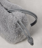 Loewe Flamenco Small faux fur clutch
