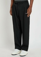 Mki Miyuki Zoku Logo Embroidered Straight-leg Woven Trousers Black