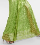 Jenny Packham Momoka sequined tulle gown