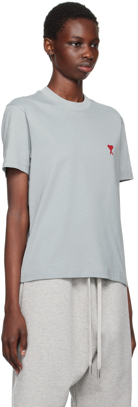 AMI Paris Blue Ami de Cœur T-Shirt
