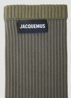 Jacquemus - Les Chaussettes A L'Enver Socks in Khaki