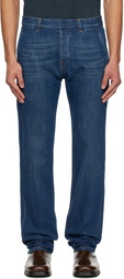 Lanvin Blue Straight Fit Jeans