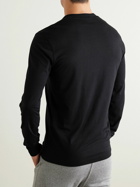TOM FORD - Slim-Fit Lyocell and Cotton-Blend Jersey Henley T-Shirt - Black