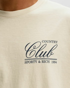 Sporty & Rich 94 Country Club Tshirt Beige - Mens - Shortsleeves