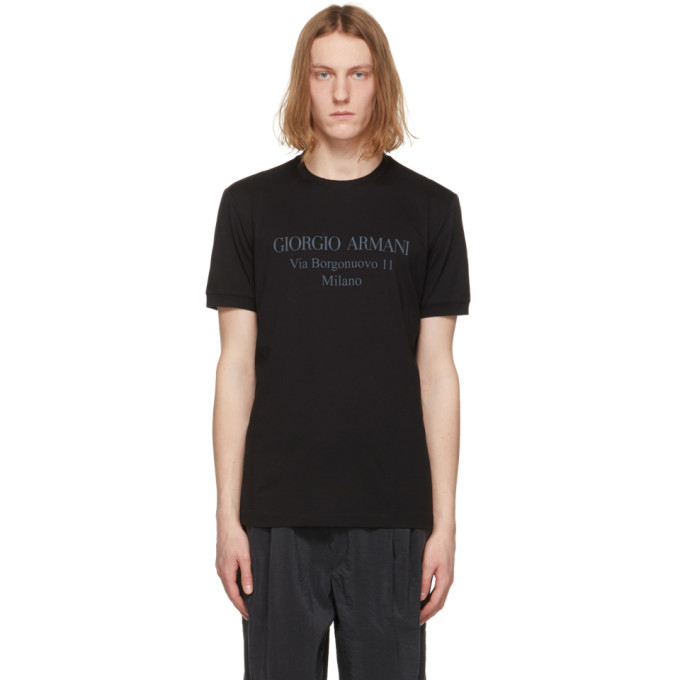 Photo: Giorgio Armani Black Borgonuovo T-Shirt