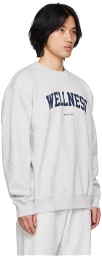 Sporty & Rich Gray 'Wellness' Ivy Sweatshirt