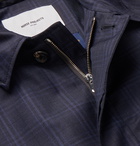 Norse Projects - Svalbard Checked Storm System Wool Coat - Blue